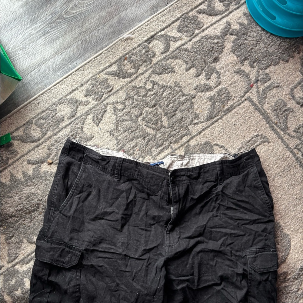 Black Cargo Shorts
